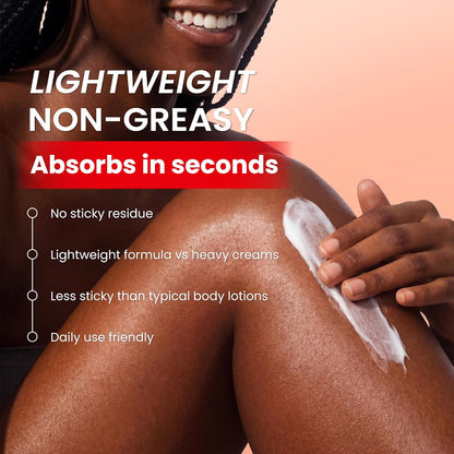 Kojic Acid Skin Brightening Body Lotion - Body Moisturizer & Skin Firming for Women, Boost Hydrating, Sun Damage Skin, Uneven Skin Tone, Paraben-Free, Vegan, 8.45 Fl Oz Bottle
