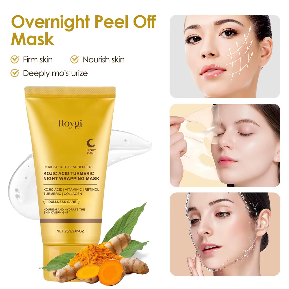 Kojic Acid Turmeric Overnight Peel-Off Glow Mask