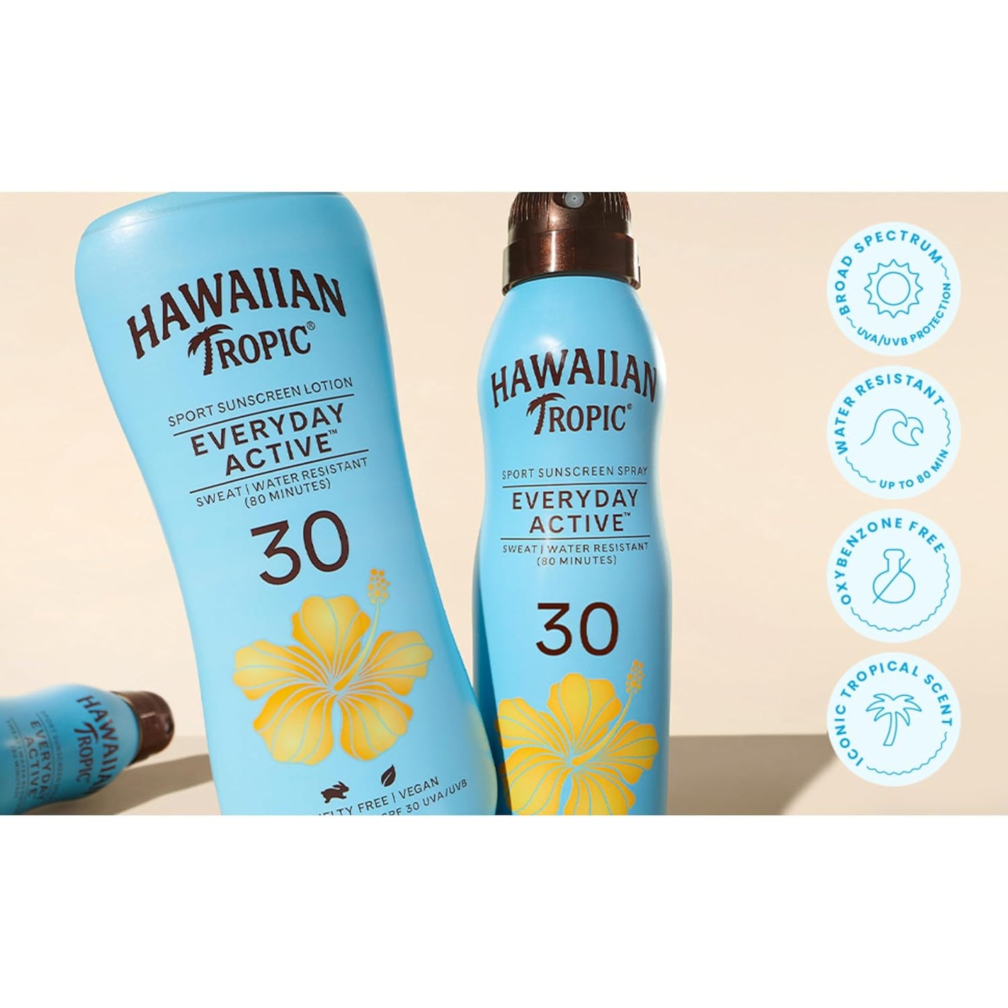 Everyday Active Clear Spray Sunscreen SPF 30|  Sunscreen Spray SPF 30, Sunblock, Oxybenzone Free, 6Oz Each Twin Pack