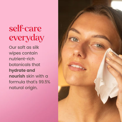 Stocking Stuffers, Rose Water Face Wipes, for All Skin Types, Hydrating Micellar Makeup Remover & Facial Cleansing Towelettes, Skin Care Christmas Gifts, 30 Ct (3-Pack)