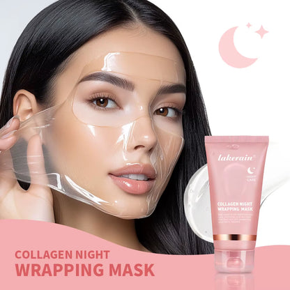 Korean Deep Collagen Peel-Off Mask – Anti-Wrinkle Lifting Overnight Skin Repair Pack