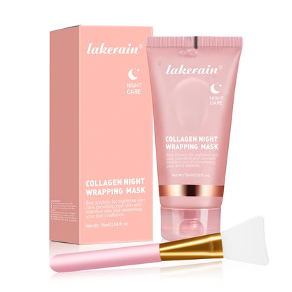 Korean Deep Collagen Peel-Off Mask – Anti-Wrinkle Lifting Overnight Skin Repair Pack
