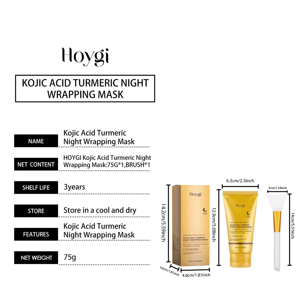 Kojic Acid Turmeric Overnight Peel-Off Glow Mask