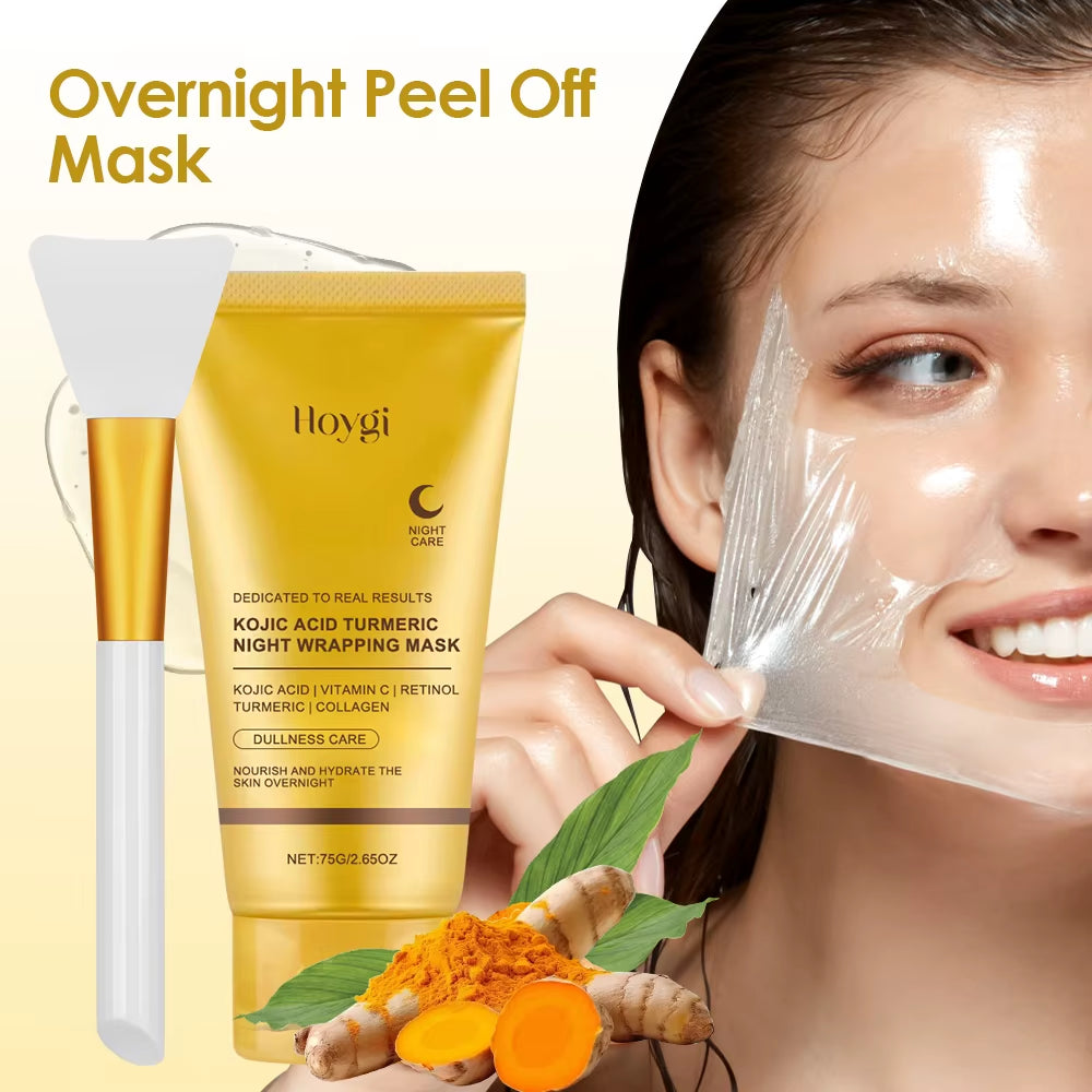 Kojic Acid Turmeric Overnight Peel-Off Glow Mask