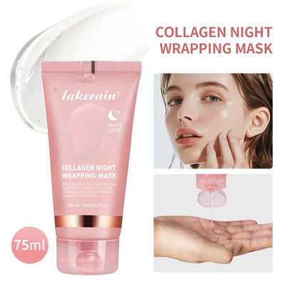 Korean Deep Collagen Peel-Off Mask – Anti-Wrinkle Lifting Overnight Skin Repair Pack