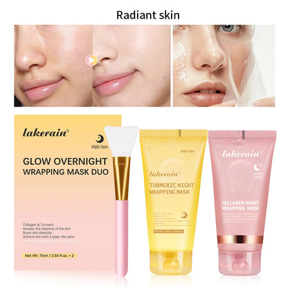 Korean Deep Collagen Peel-Off Mask – Anti-Wrinkle Lifting Overnight Skin Repair Pack