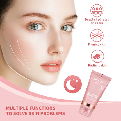 Korean Deep Collagen Peel-Off Mask – Anti-Wrinkle Lifting Overnight Skin Repair Pack